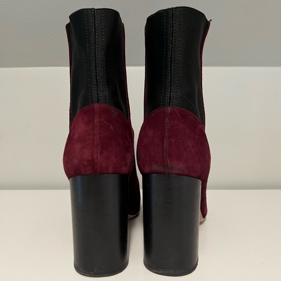 Rag & Bone Maroon Ankle boots size 37.5 - Picture 4 of 5